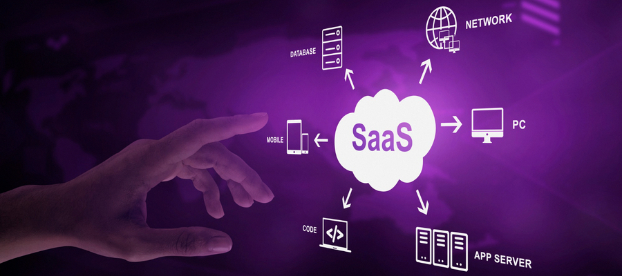 An illustration of a hand pointing to a section of a multi-cloud management tool.