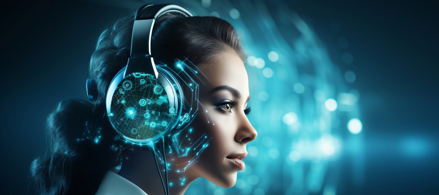 Contact center agent getting assistance from conversational AI platforms.