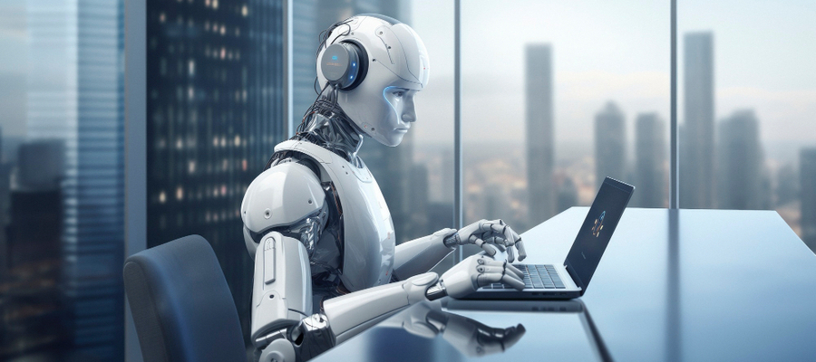 Robot-assisted customer support system.