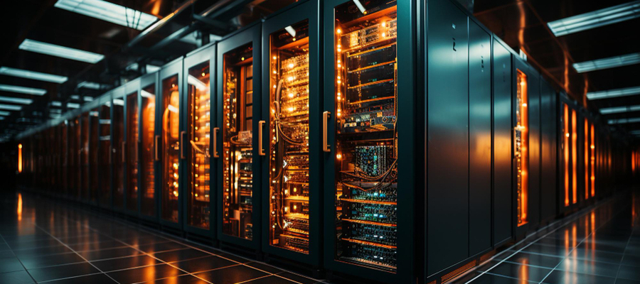 Secured server infrastructure where data science in cybersecuirty is hosted.