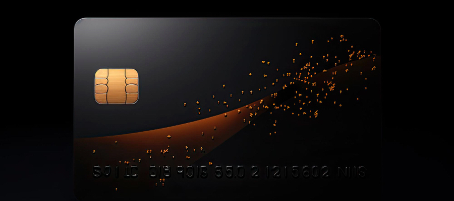 A bank card that can be replaced with biometric authentication methods.