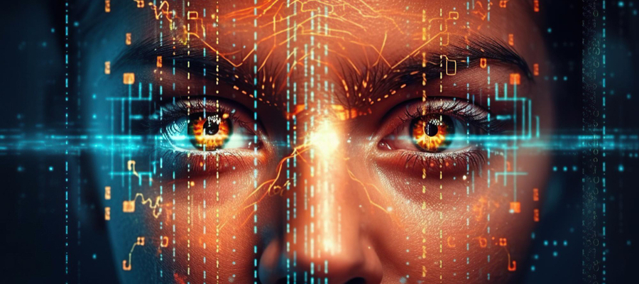 A person subjected to facial recognition by biometric authentication methods.