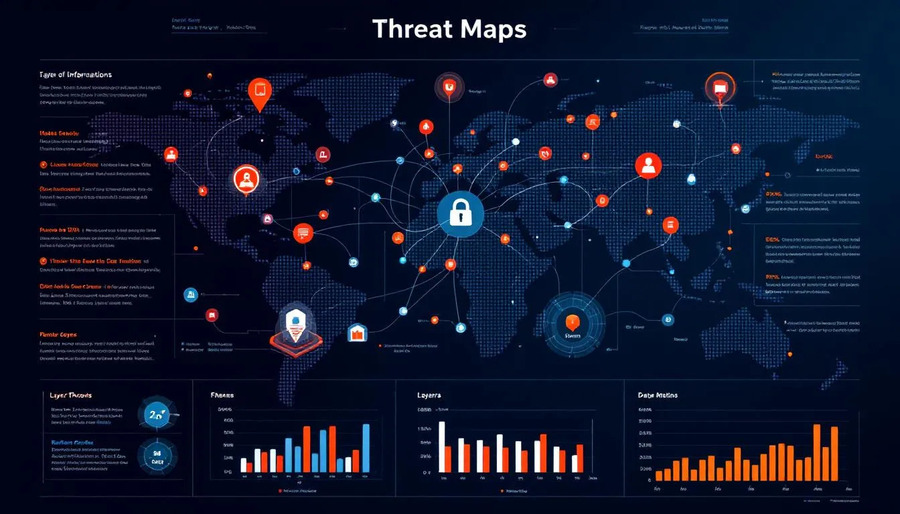 Organizations utilizing threat maps to analyze cyber threats.