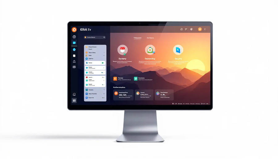 User experience with IObit software interface design.